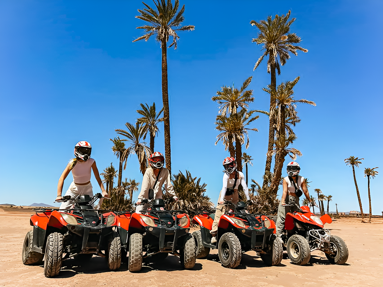 Quad Bike Tour to Palm Oasis and Jbilat Desert